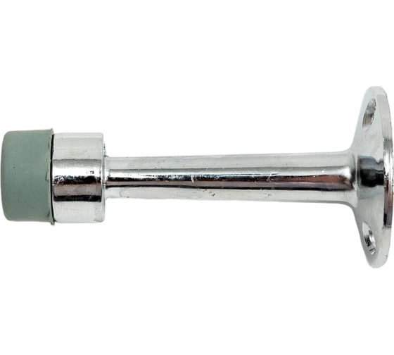 Изображение товара Дверной ограничитель СКОБЯНОЙ высокий, хром 002388