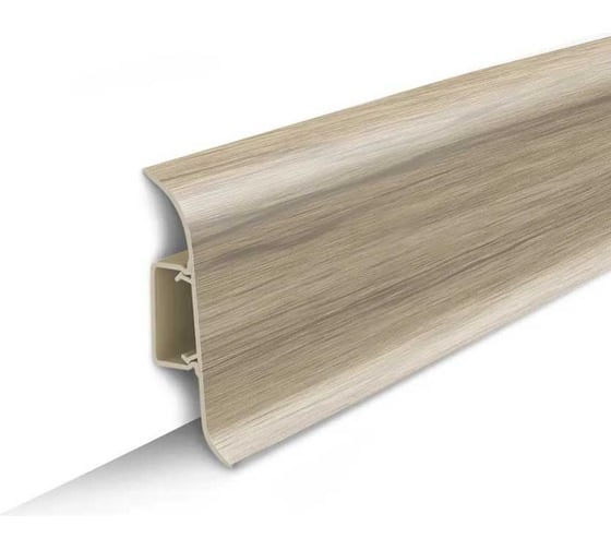 Изображение товара Плинтус с центральной планкой IDEAL Классик 55 мм, 2.2 м, 263 клен северный К-П55п 263 КЛН СЕВ