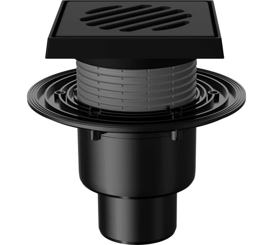 Изображение товара Сливной трап Fachmann T 310.0 PHsG 150x150 регулируемый, с гидрозатвором, вертикальный выпуск 04.061