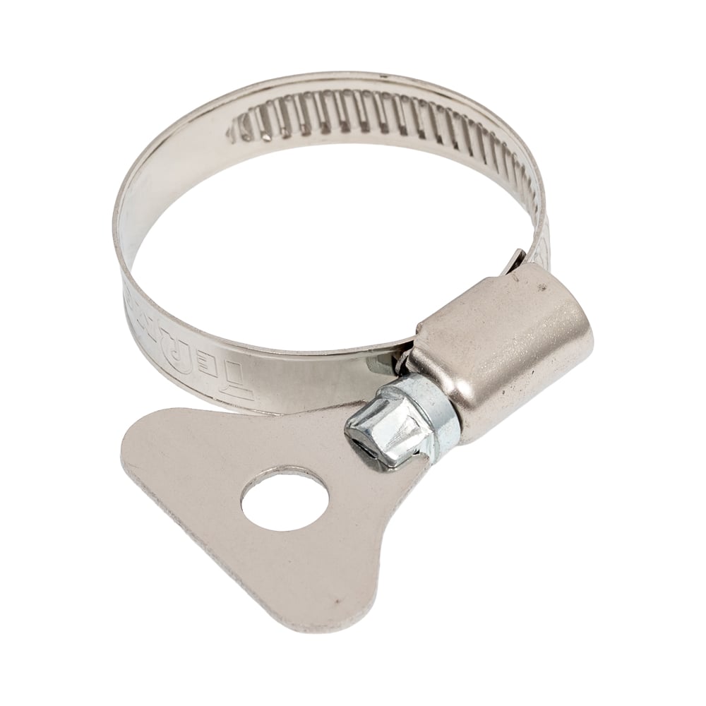 Изображение товара Хомут червячный Terma 1 1/2 21-38 мм с пластиковой ручкой