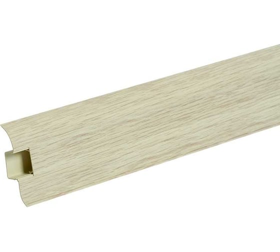 Изображение товара Напольный плинтус с центральной планкой IDEAL Классик 70 мм, 2.2 м, 263 клен северный К-П70п 263