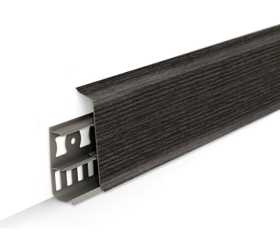 Изображение товара Напольный плинтус DECONIKA (55 мм; 2,2 м; 352 каштан серый; 1 шт.) Д-П55 352 КШТ СЕР