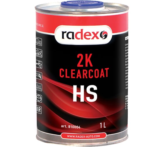 Изображение товара Лак Radex (12302) RADEX 2K HS 1 л 810004