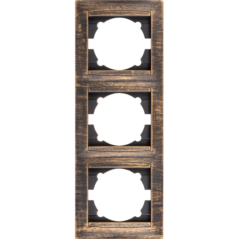 Изображение товара 3-х постовая рамка TDM ELECTRIC Лама SQ1815-0780 старинная бронза