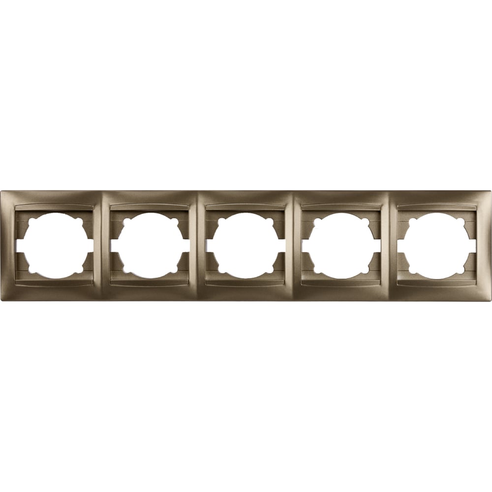Изображение товара 5-постовая горизонтальная рамка TDM ELECTRIC бронза серия Лама SQ1815-0737