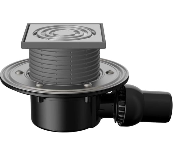 Изображение товара Сливной трап Fachmann регулируемый с сухим затвором T 520.1 SDsP 125x125 горизонтальный шарнирный 04.080