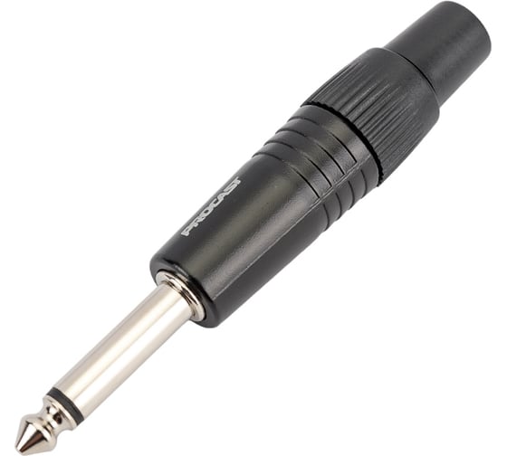 Изображение товара Разъем PROCAST cable TR-6.3/6/M/M TR Jack 6,3mm male, MONO/UNBALANCE, черный НФ-00000428