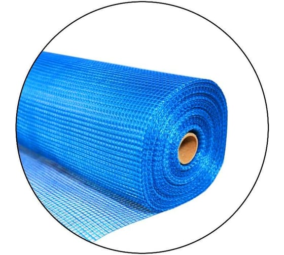 Изображение товара Фасадная сетка Izoway синяя, 5х5 мм, 160 г/м2, 30 м 17770