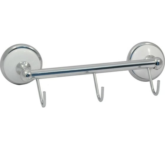 Изображение товара Кронштейн Solinne Blanco настенный, 3 крючка хром B-51108-3 2536.316