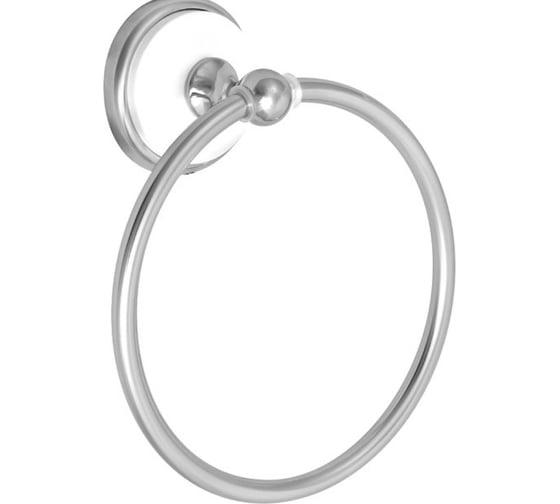 Изображение товара Полотенцедержатель Solinne Blanco кольцевой хром-белый B-51103 1402.204