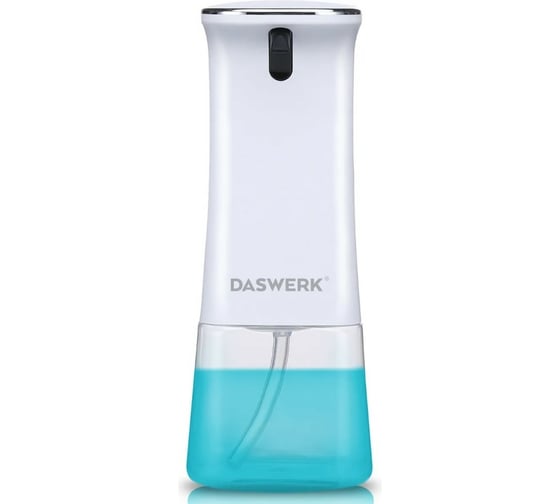 Изображение товара Сенсорный бесконтактный дозатор для жидкого мыла/средства для посуды DASWERK 350 мл 607845
