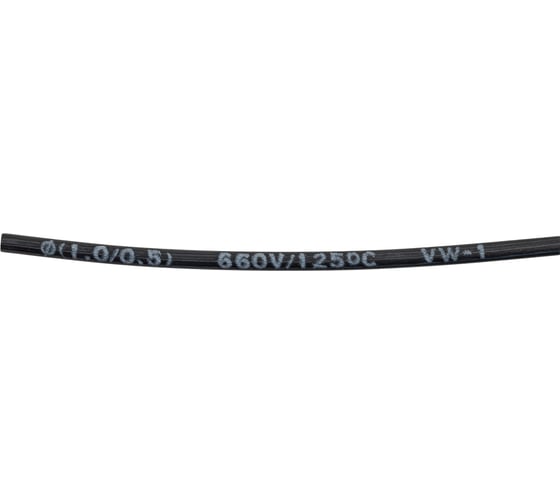 Изображение товара Термоусадочная трубка Nord-Yada 1,0 мм/0,5 мм длина 1м черная 5 шт 905400