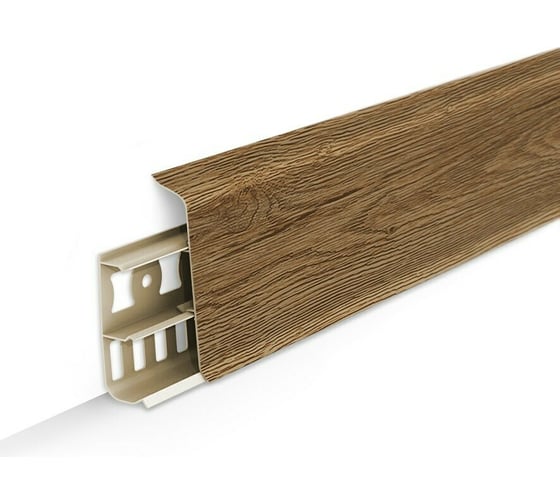 Изображение товара Напольный плинтус DECONIKA (85 мм; 2,2 м; 211 дуб рустик; 1 шт.) Д-П85 211 ДУБ РСТ