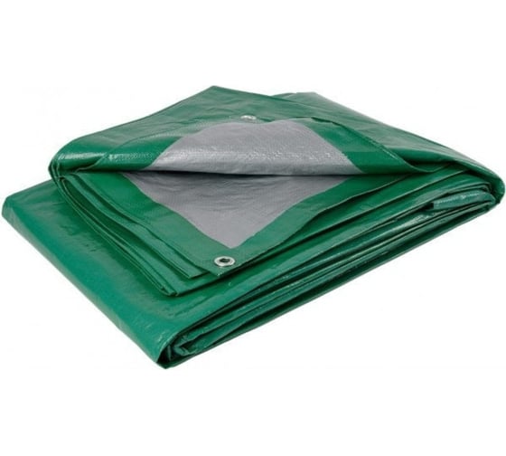 Изображение товара Тент универсальный полиэтиленовый 120 гр/кв.м, 6x8 м, светло-зеленый Ресурс 23281