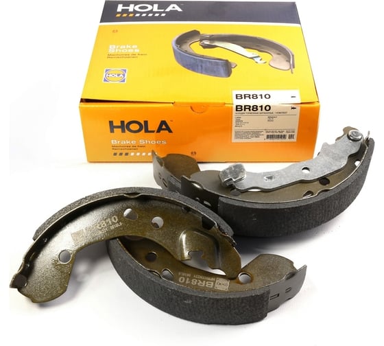 Изображение товара Колодка тормозная задняя (4 шт; 203x38 мм) для ВАЗ 2180 Vesta HOLA BR810