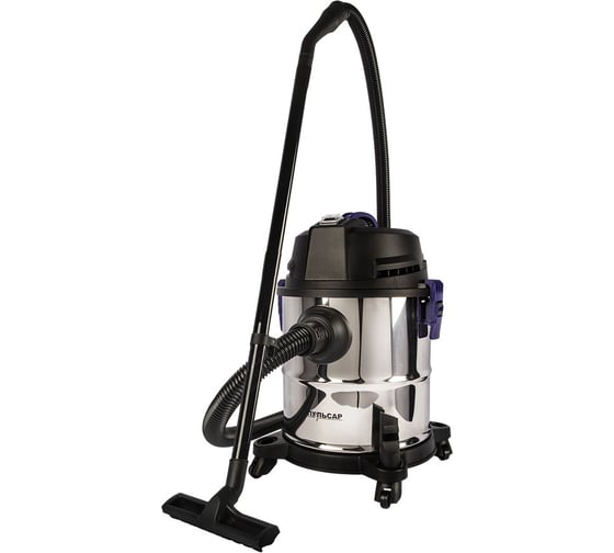 Изображение товара Пылесос строительный Пульсар ПС 201 1400 Вт, 20л, шланг 1,5м 907-415