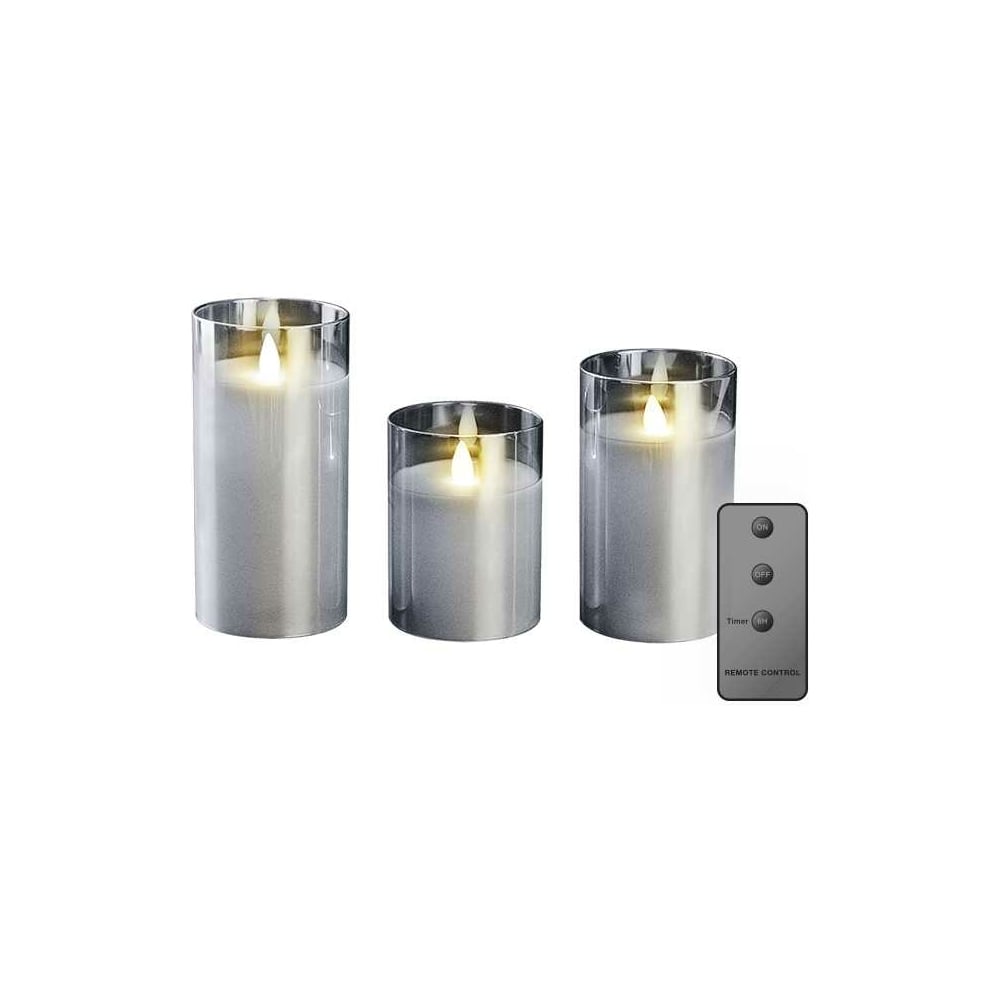 Свечи ФАZА подсвечник металл стекло на 3 свечи сплетённые кольца золото 18х6х10 см