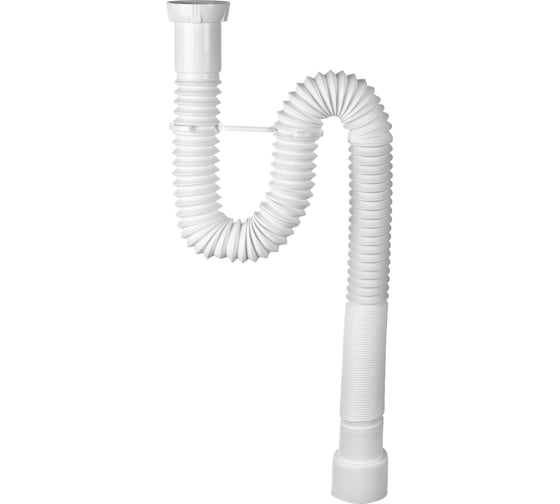 Изображение товара Гофрированная сифон без выпуска Wirquin 1 1/2x40/50 мм L1200 мм с хомутом жёсткости 30717995