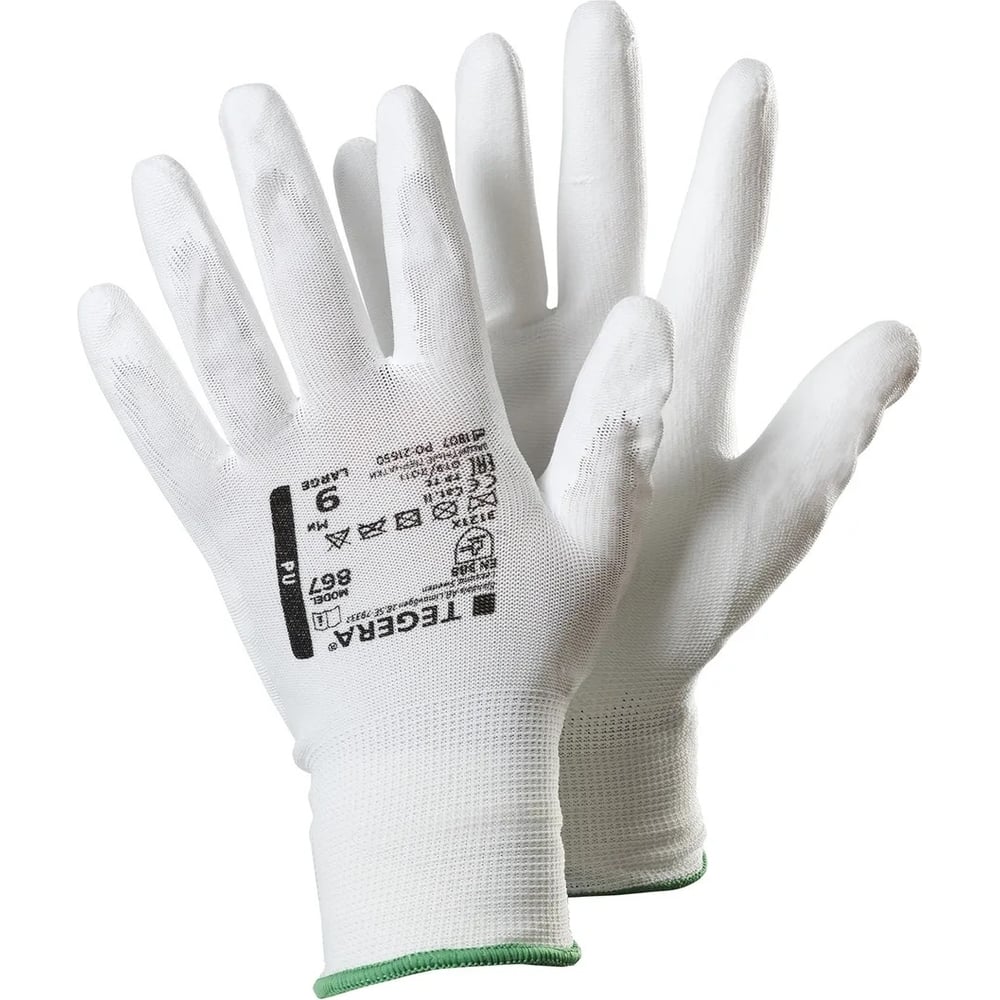 Обливные перчатки TEGERA, цвет белый, размер M