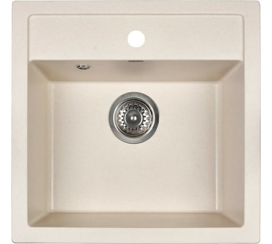 Изображение товара Кухонная мойка из искусственного гранита WISENT крем MW510-30/WGER013