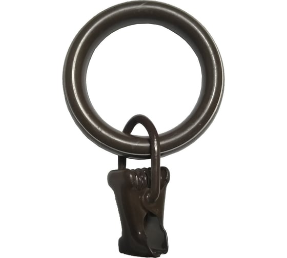 Изображение товара Кольца Арт-Декор с зажимом D20, 10 шт коричневый 4620748740707