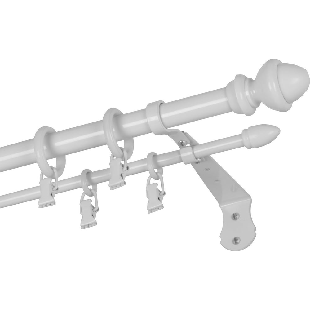 Изображение товара Двухрядный карниз Арт-Декор D20 D10 белый 160 см металл CLASSIC 4620748740011