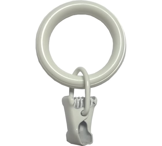 Изображение товара Кольца Арт-Декор с зажимом D20, 10 шт белый 4620748740684