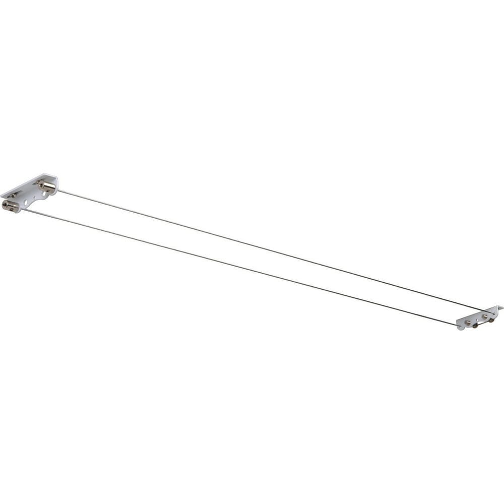 Изображение товара Двухрядный тросовый потолочный карниз Арт-Декор 3,5 м хром классический стиль