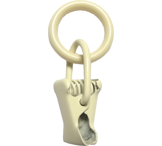 Изображение товара Кольца Арт-Декор с зажимом D10, 10 шт бежевый 4620748740813