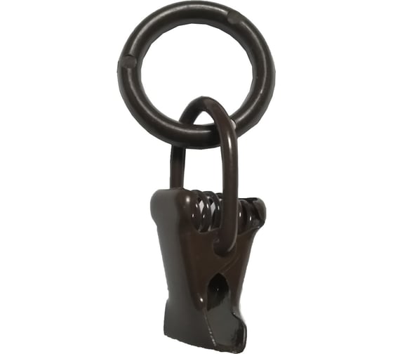 Изображение товара Кольца Арт-Декор с зажимом D10, 10 шт коричневый 4620748740806