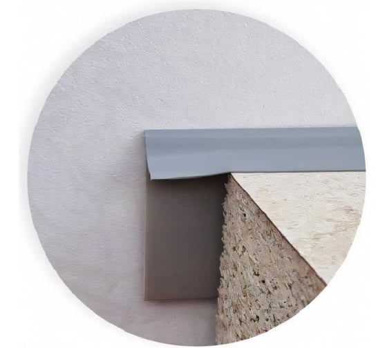 Изображение товара Уплотнитель для столешниц ООО ДЕКОПЛИНТ 3050 мм Г-образный гибкий серый 1391