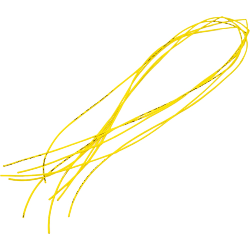 Изображение товара Термоусадочная трубка Nord-Yada 1,5 мм/0,75 мм, 1 м, желтая, 5 шт