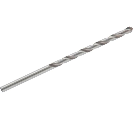 Изображение товара Сверло удлиненное с вышлифованным профилем по металлу (10.7x128x195 мм; ц/х; Р18) CNIC 52024