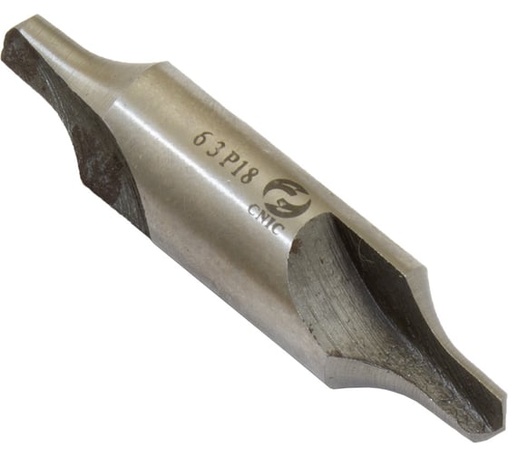 Изображение товара Сверло центровочное двухстороннее (6.3x16x71x17x20 мм; Р18; тип R вышл. проф.) CNIC 55091