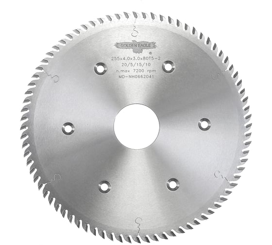 Изображение товара Диск пильный HW торцовочный (255x50x4/3 мм; Z80 WZ/WZ/FZ LH) Golden Eagle TL00001337