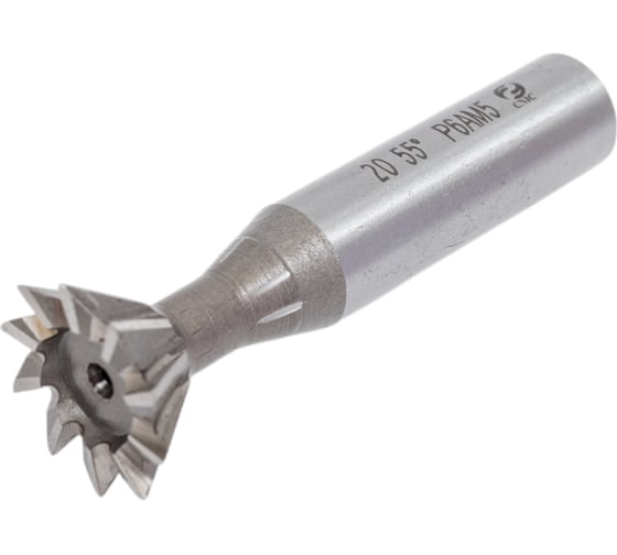 Изображение товара Фреза для пазов ласточкин хвост (20x63x8x12 мм; 55°; Р6АМ5; ц/х; прямой конус) CNIC 40836