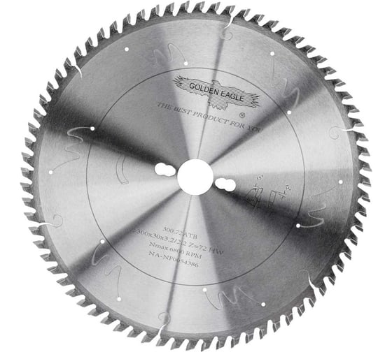 Изображение товара Диск пильный HW универсальный (300x30x3.2/2.2 мм; Z72 WZ) Golden Eagle TL00000024