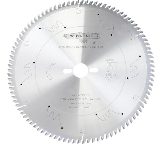 Изображение товара Диск пильный HW универсальный (300x30x3.2/2.2 мм; Z96 WZ) Golden Eagle TL00000025