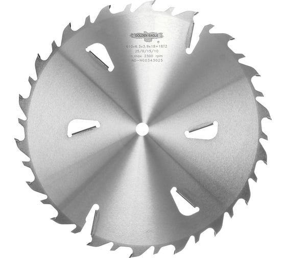 Изображение товара Диск пильный HW многопильный (610x30x6.3/3.9 мм; Z18+18+6 WZ) Golden Eagle TL00001353