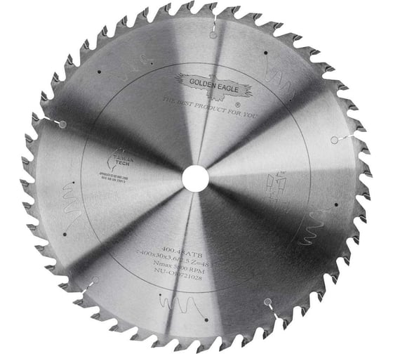 Изображение товара Диск пильный HW универсальный (400x30x3.6/2.5 мм; Z48 WZ) Golden Eagle TL00001342