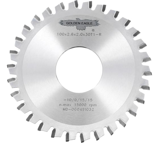 Изображение товара Диск пильный HW торцовочный (100x32x2.6/2 мм; Z30 T1 RH) Golden Eagle TL00001356