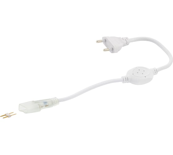 Изображение товара Шнур питания для одноцветного светодиодного неона Apeyron мини 8x16мм. 03-116