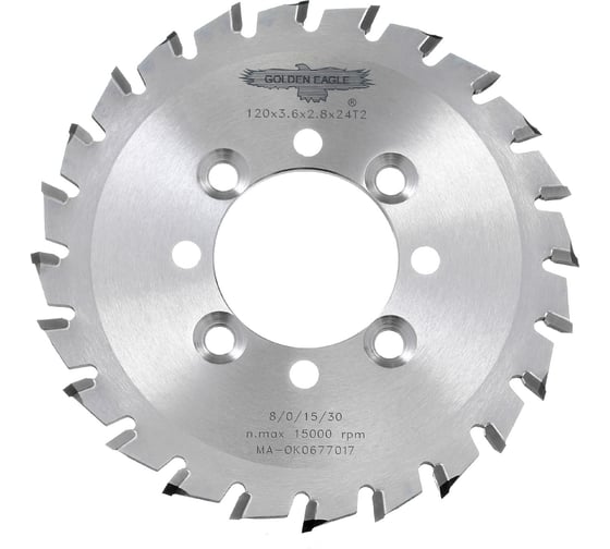Изображение товара Диск пильный HW торцовочный (120x40x3.6/2.8 мм; Z24 WZ) Golden Eagle TL00001335