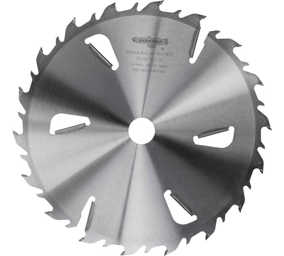 Изображение товара Диск пильный HW многопильный (500x50x4.8/3.5 мм; Z18+18+6 WZ) Golden Eagle TL00000031