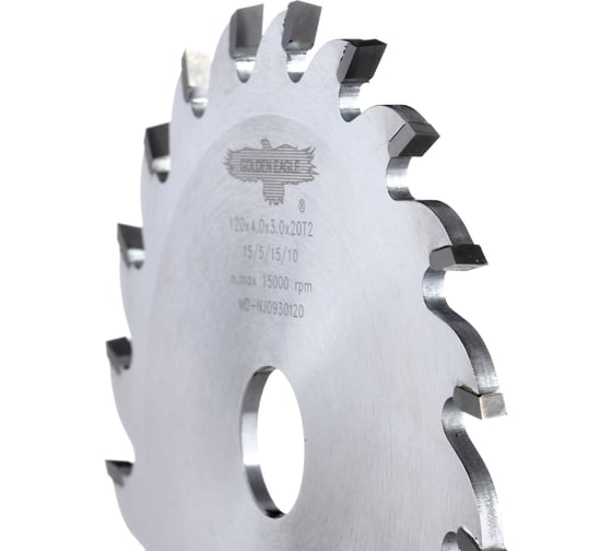 Изображение товара Диск пильный HW пазовый (120x20x4/3 мм; Z20 WZ) Golden Eagle TL00001131