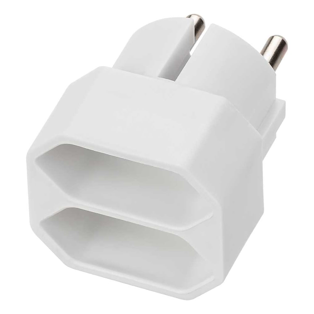 Изображение товара Блок на 2 гнезда TDM ELECTRIC 2П 2,5 А 250 В под плоскую вилку белый SQ1806-0206