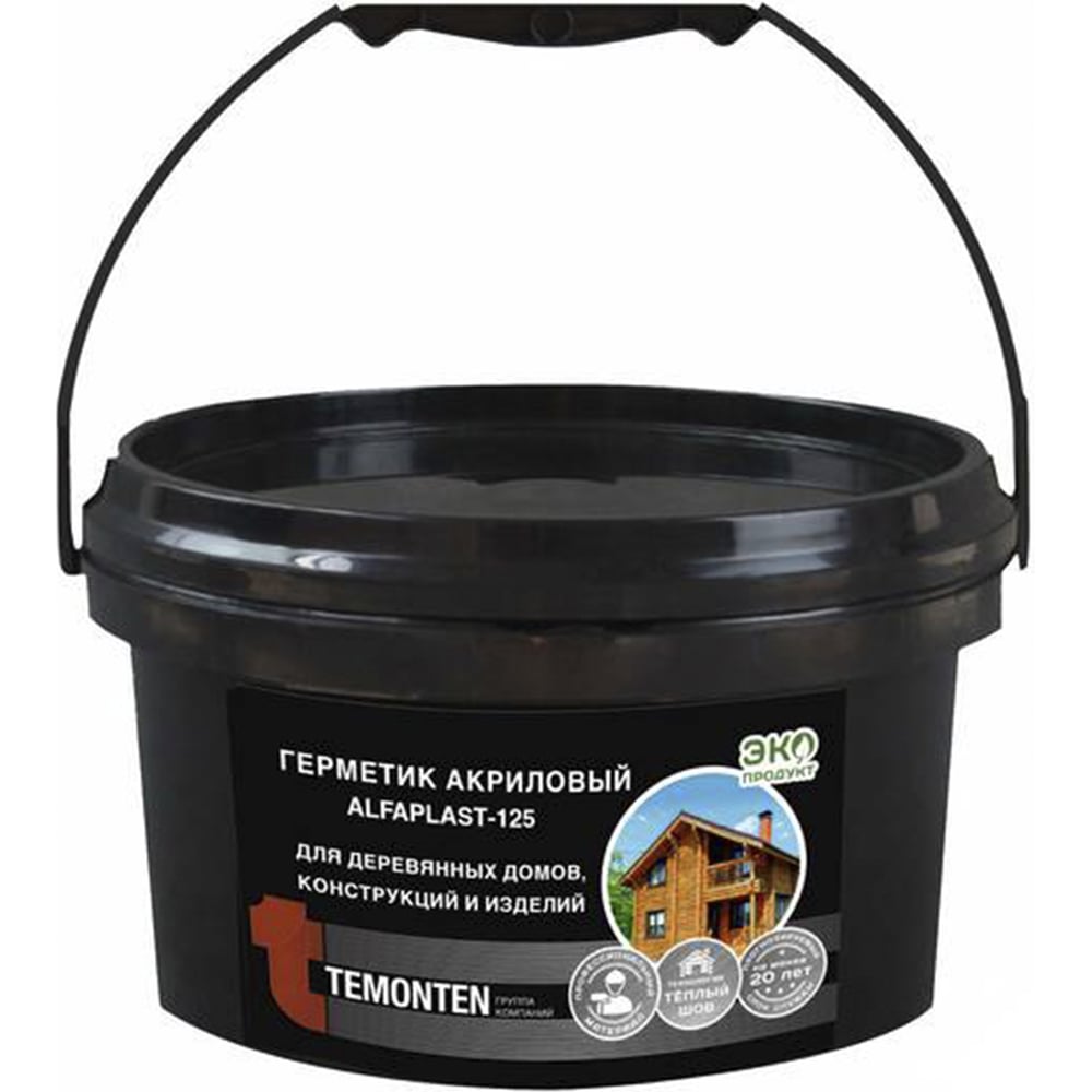 Изображение товара Герметик для дерева Alfaplast Теплый шов -125 Орех 10л/15кг
