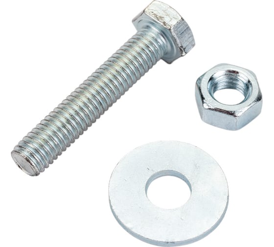 Изображение товара Шестигранный болт STARFIX М8x40 мм, с гайкой и шайбами, 4 шт. SMK1-84894-4