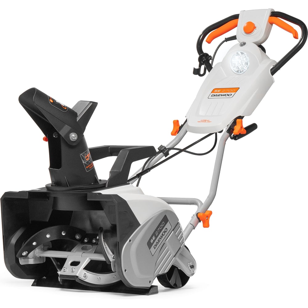 Изображение товара Электрический снегоуборщик DAEWOO SE 2700 мощный и компактный для зимнего уборки