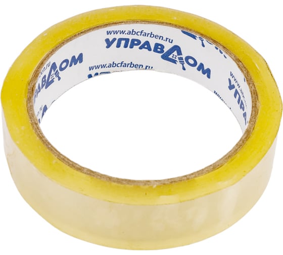 Изображение товара Клейкая упаковочная лента УправДом прозрачная, 25 мм, 60 м 243780-25-60, 72 шт. 4100003460
